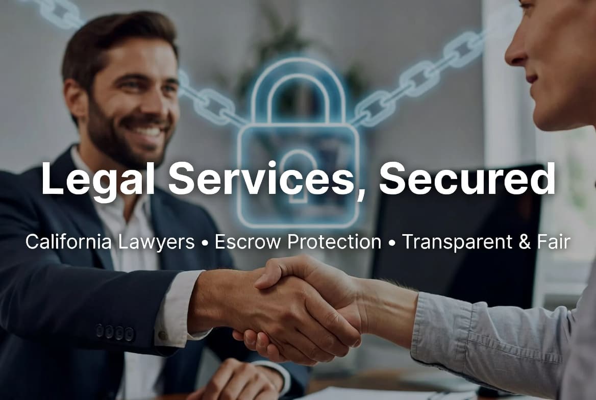 Legal Services, Secured - California Lawyers with Escrow Protection